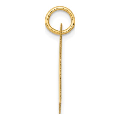 14K Yellow Gold Letter H Pendant – view 3