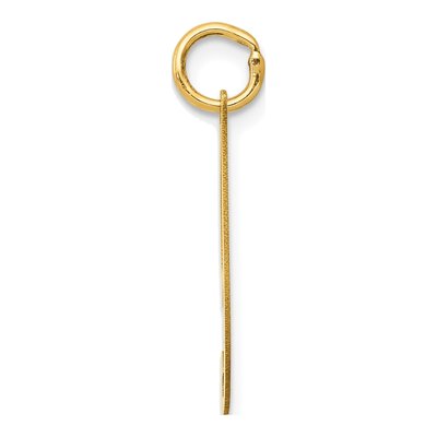 14K Yellow Gold Script Letter I Initial Charm – view 3