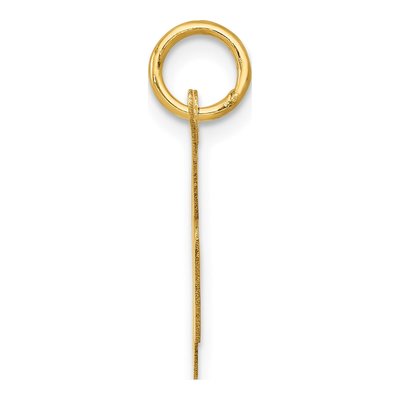 14K Yellow Gold Script Letter K Charm – view 3