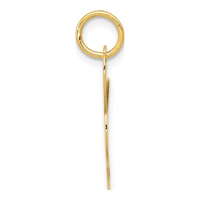 14K Yellow Gold Script Letter L Pendant – view 3