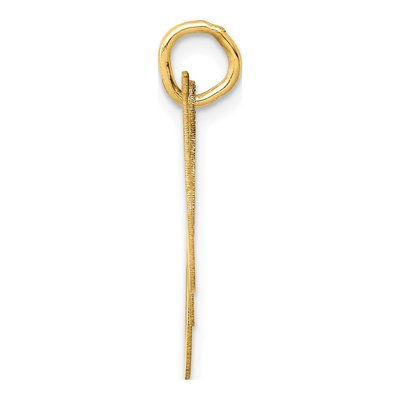 14K Yellow Gold Letter M Charm – view 3