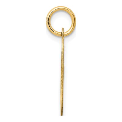 14K Yellow Gold Letter O Charm – view 3