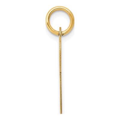 14K Yellow Gold Letter P Pendant – view 3