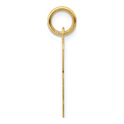 14K Yellow Gold Letter R Charm – view 3