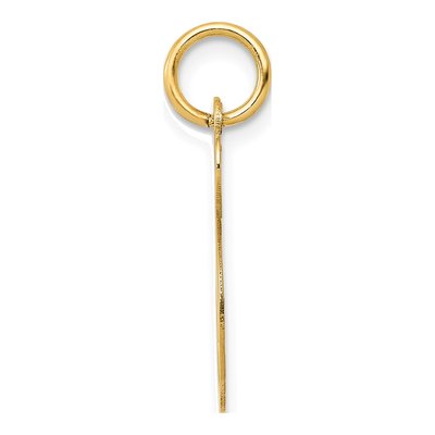 14K Yellow Gold Script Letter S Charm – view 3