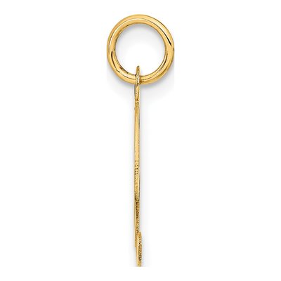 14K Yellow Gold Script Letter X Pendant – view 3