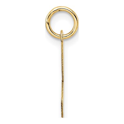 14K Yellow Gold Script Letter Z Charm – view 4