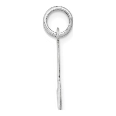 14K White Gold Script Letter B Pendant – view 3