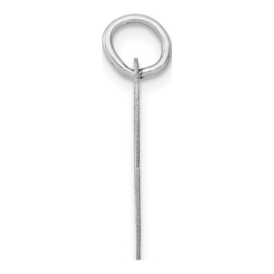 14K White Gold Script Letter C Charm – view 3