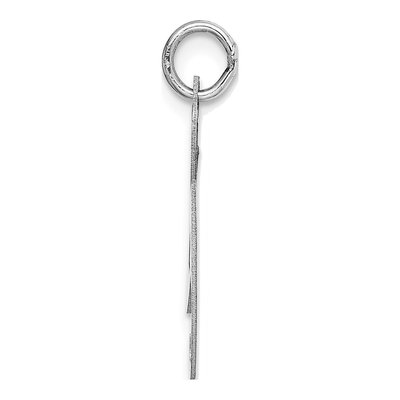 14K White Gold Letter G Charm – view 3