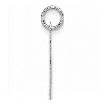 14K White Gold Letter R Pendant – view 3