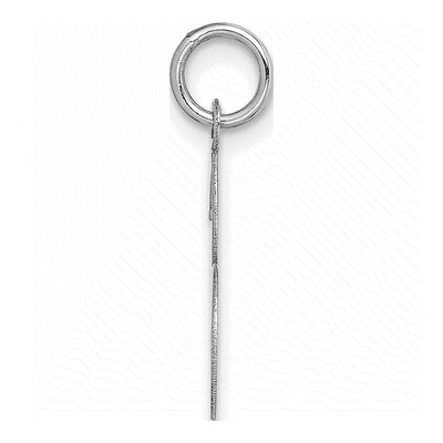 14K White Gold Letter S Charm – view 3