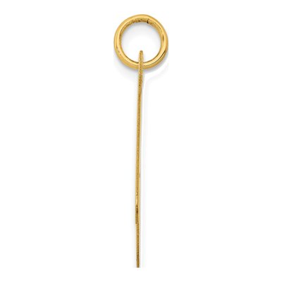 14K Yellow Gold Large Script Letter A Charm – view 3