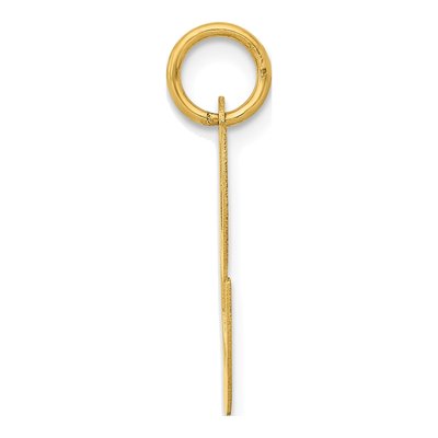 14K Yellow Gold Large Letter C Charm – view 3