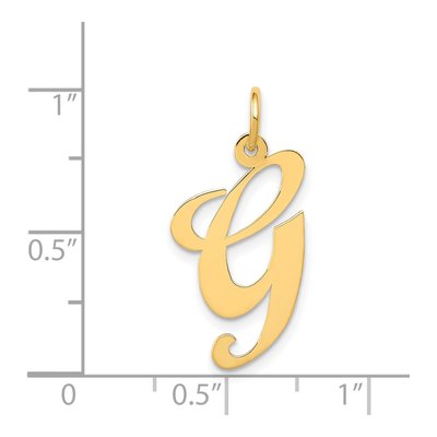14K Yellow Gold Letter G Charm – view 4