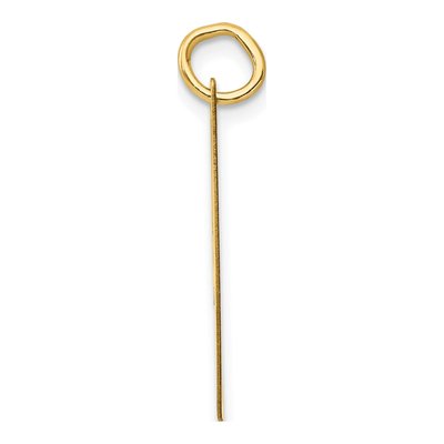 14K Yellow Gold Initial I Charm – view 3