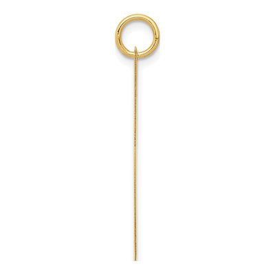 14K Yellow Gold Large Letter J Pendant – view 3