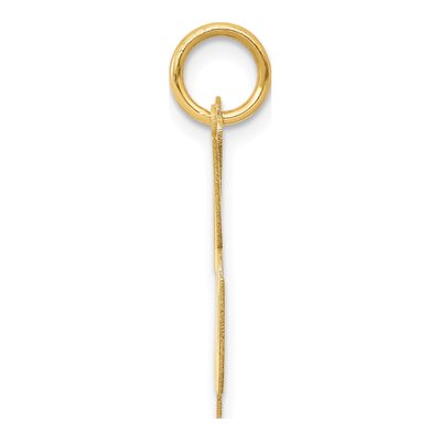 14K Yellow Gold Large Script Letter K Charm – view 3