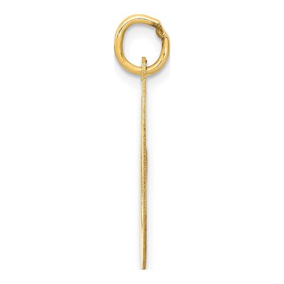 14K Yellow Gold Letter O Pendant – view 3