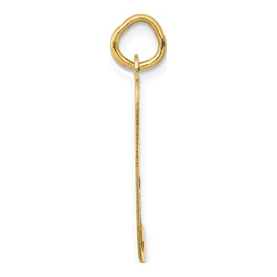 14K Yellow Gold Letter P Charm – view 3