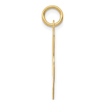 14K Yellow Gold Letter R Charm – view 3