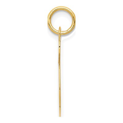 14K Yellow Gold Large Script Letter S Charm – view 3
