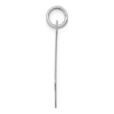 14K White Gold Large Letter A Pendant – view 3