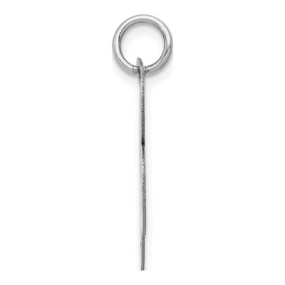 14K White Gold Script Letter B Charm – view 3