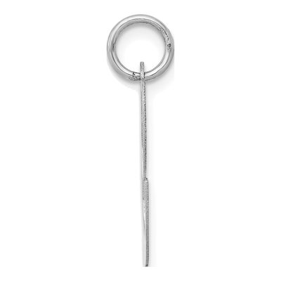 14K White Gold Script Letter C Charm – view 3