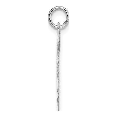14K White Gold Letter G Charm – view 3