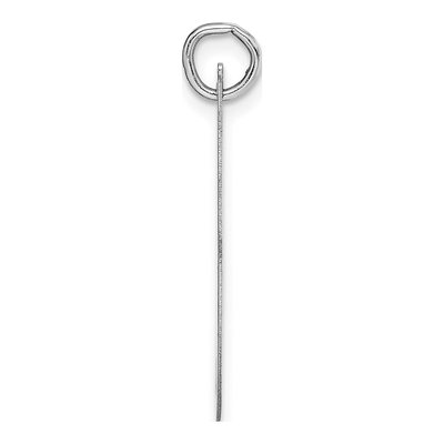 14K White Gold Initial I Charm – view 3