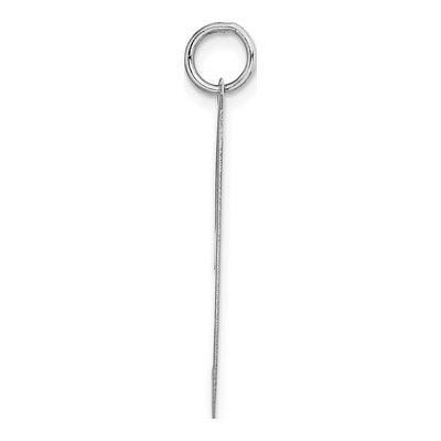 14K White Gold Script Letter J Charm – view 3