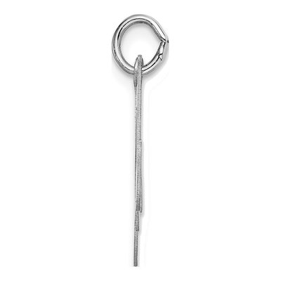 14K White Gold Letter M Charm – view 3