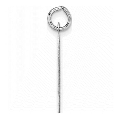 14K White Gold Script Letter O Pendant – view 3
