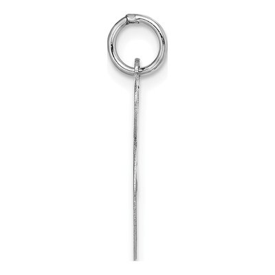 14K White Gold Script Letter S Charm – view 3
