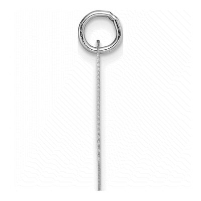14K White Gold Letter V Charm – view 3