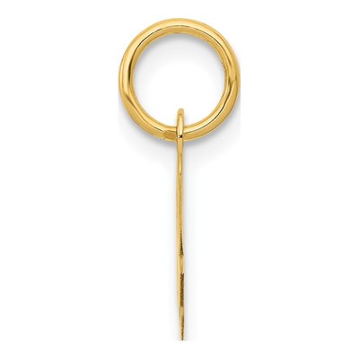 14K Yellow Gold Small Script Letter A Charm – view 3