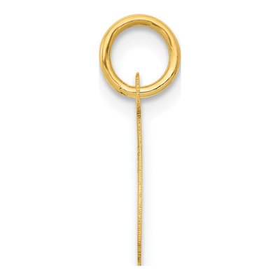 14K Yellow Gold Small Script Letter C Charm – view 3