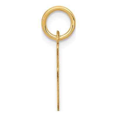 14K Yellow Gold Small Script Letter I Charm – view 3