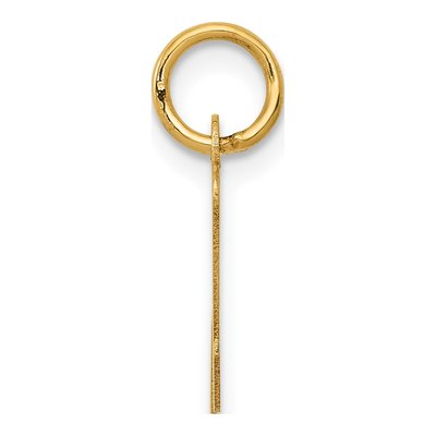 14K Yellow Gold Letter N Charm – view 3