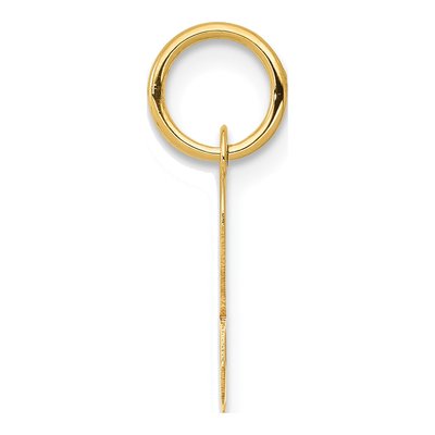 14K Yellow Gold Script Letter R Charm – view 3