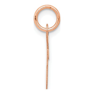 14K Rose Gold Letter F Charm – view 3