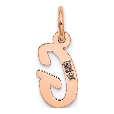 14K Rose Gold Letter G Charm – view 4