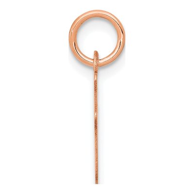 14K Rose Gold 'i' Letter I Charm – view 3