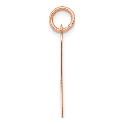14K Rose Gold Small Letter J Pendant – view 3