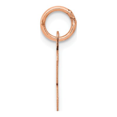 14K Rose Gold Small Letter K Charm – view 3