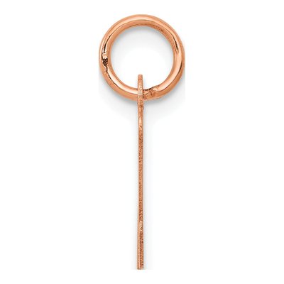 14K Rose Gold Letter N Charm – view 3