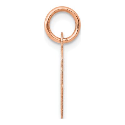14K Rose Gold Letter O Charm – view 3