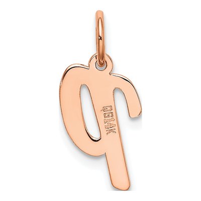 14K Rose Gold Letter P Charm – view 4