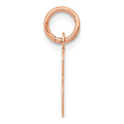 14K Rose Gold Small Letter S Charm – view 3
